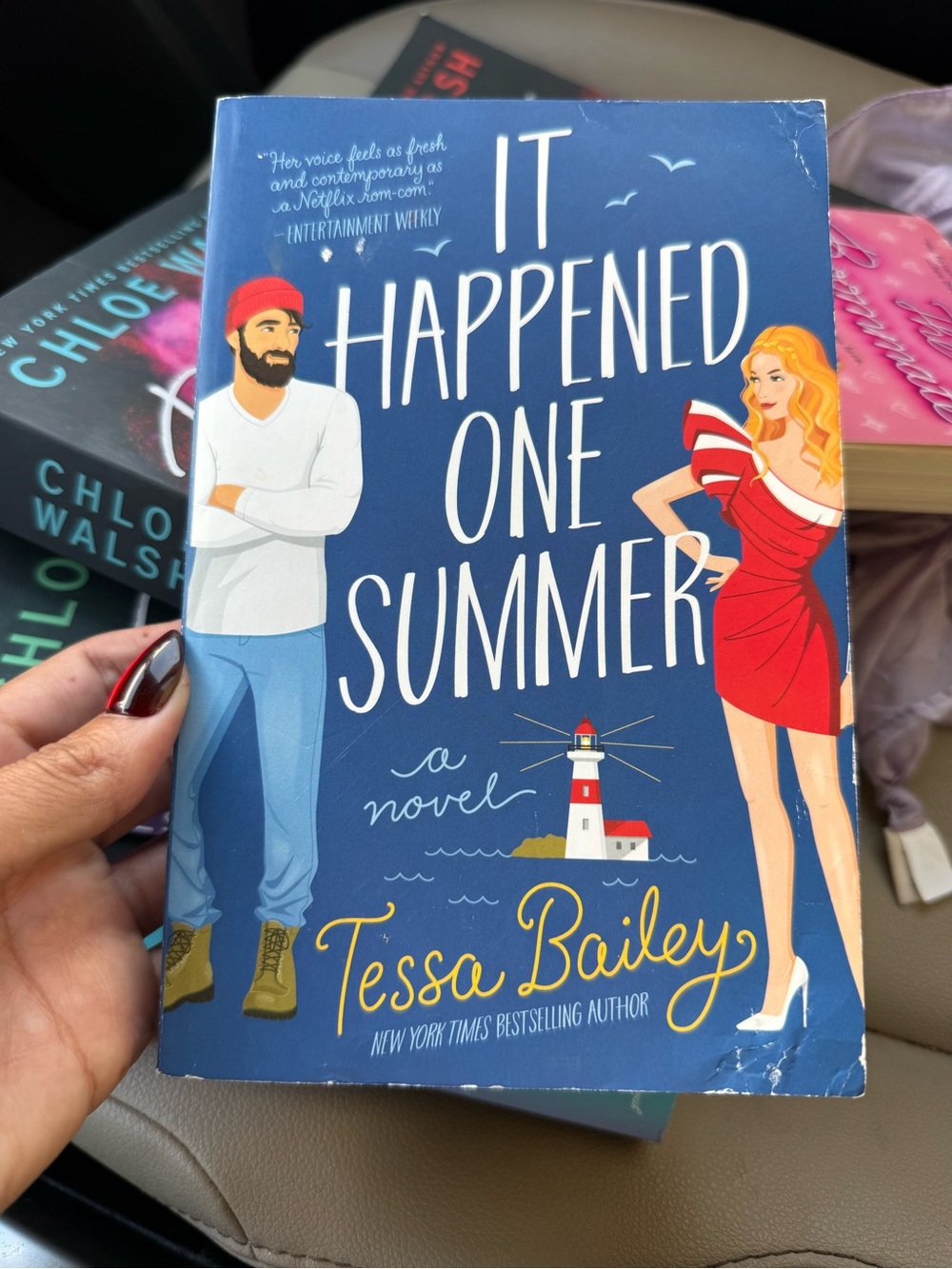 💛 3 for $15 💛 It Happened One Summer by Tessa Bailey - Blue Cover